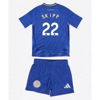 Leicester City Oliver Skipp #22 Replica Home Minikit 2024-25 Short Sleeve (+ pants)